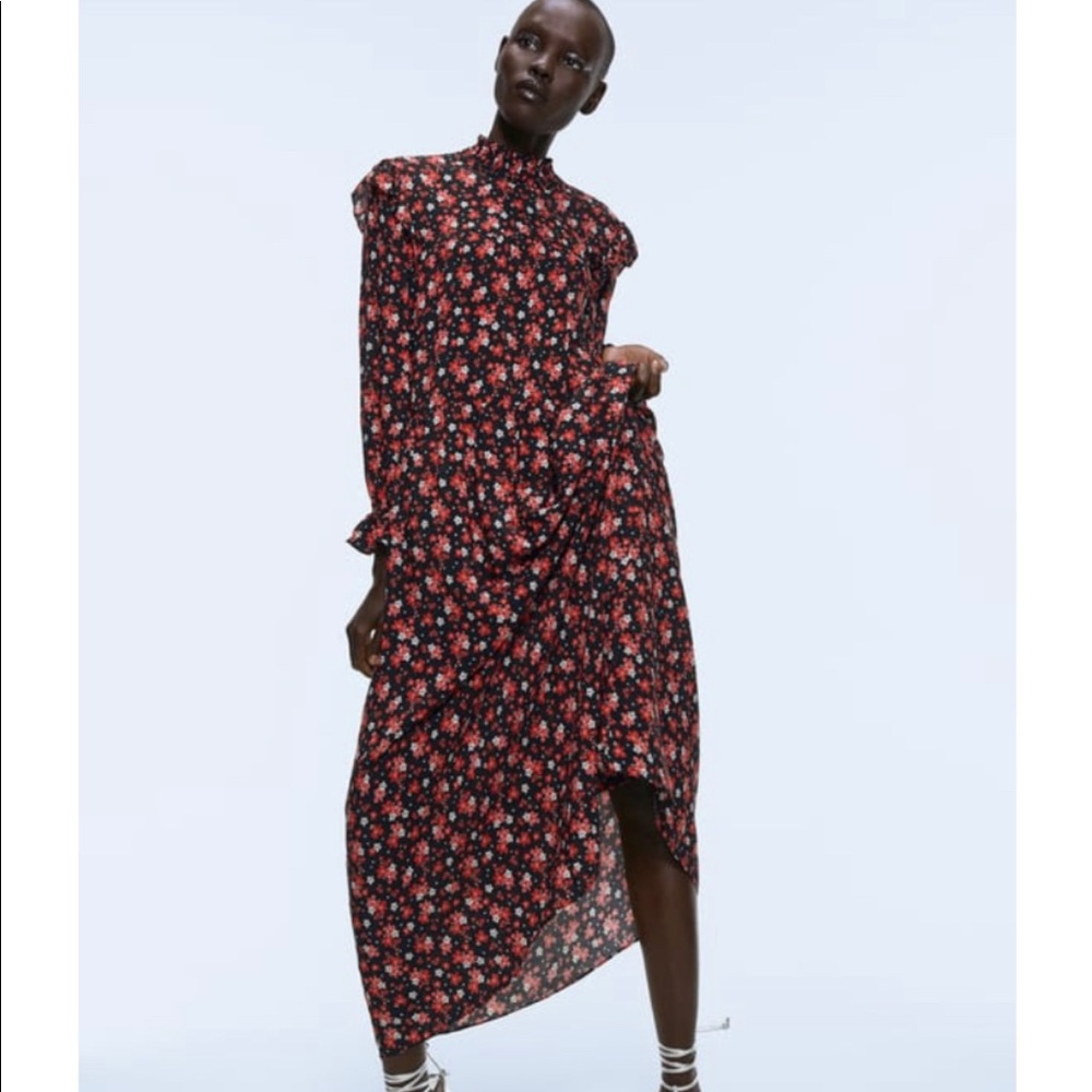 Printed midi dress